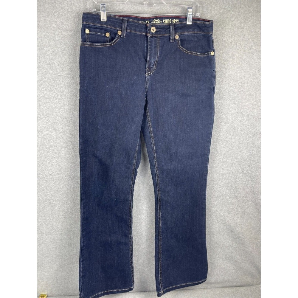 Dickies Slim Boot Cut Dark Wash Jeans Women's Size 6 Cotton Polyester Spandex